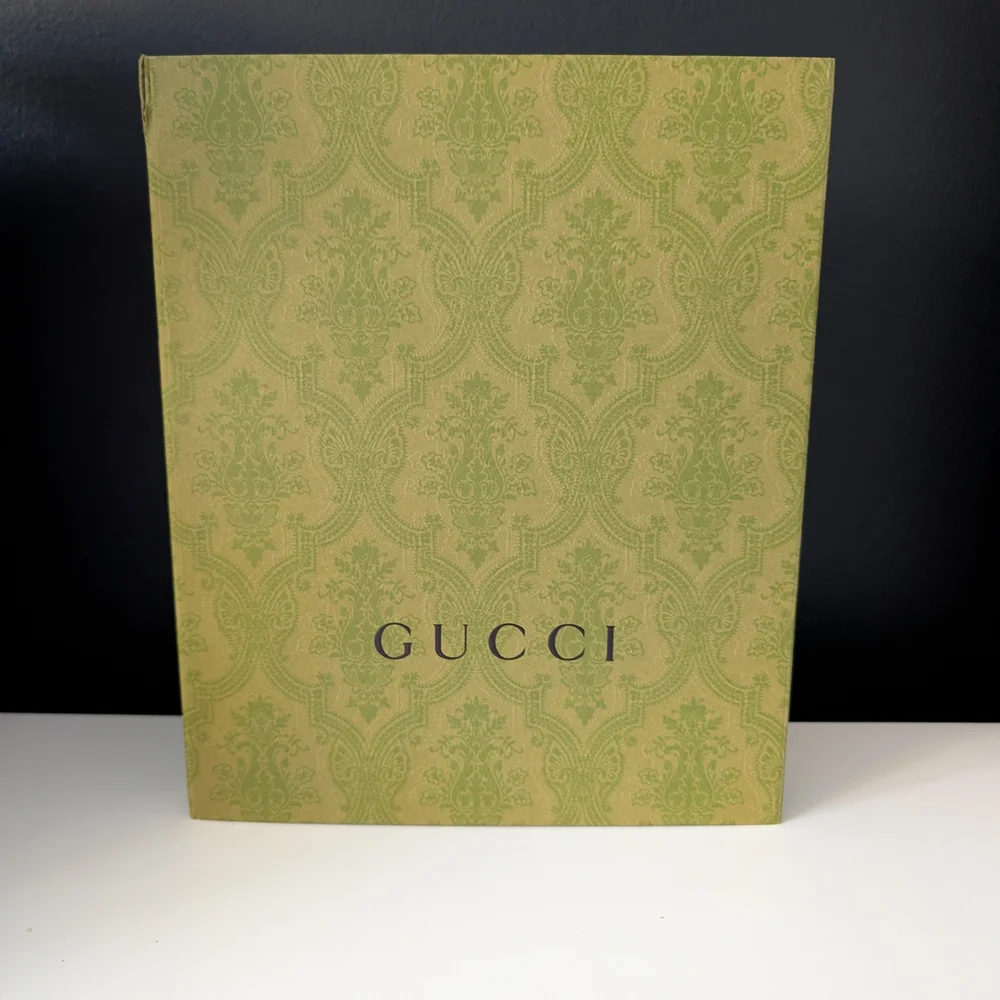 Gucci Green Paisley Gift Box, Ribbon, and Tissue Paper
